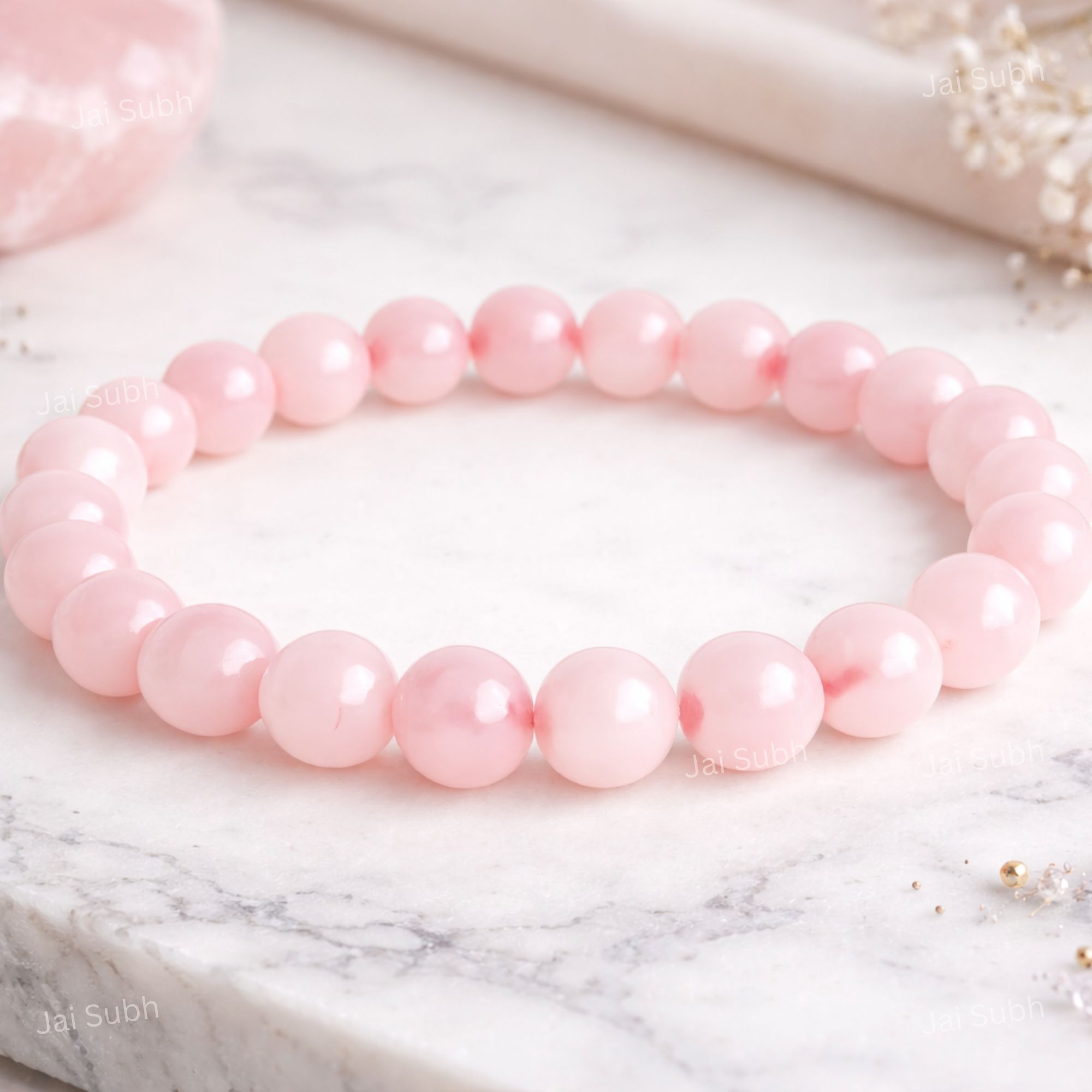 Rose Quartz Crystal Bracelet