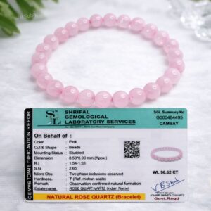 Rose Quartz Crystal Bracelet
