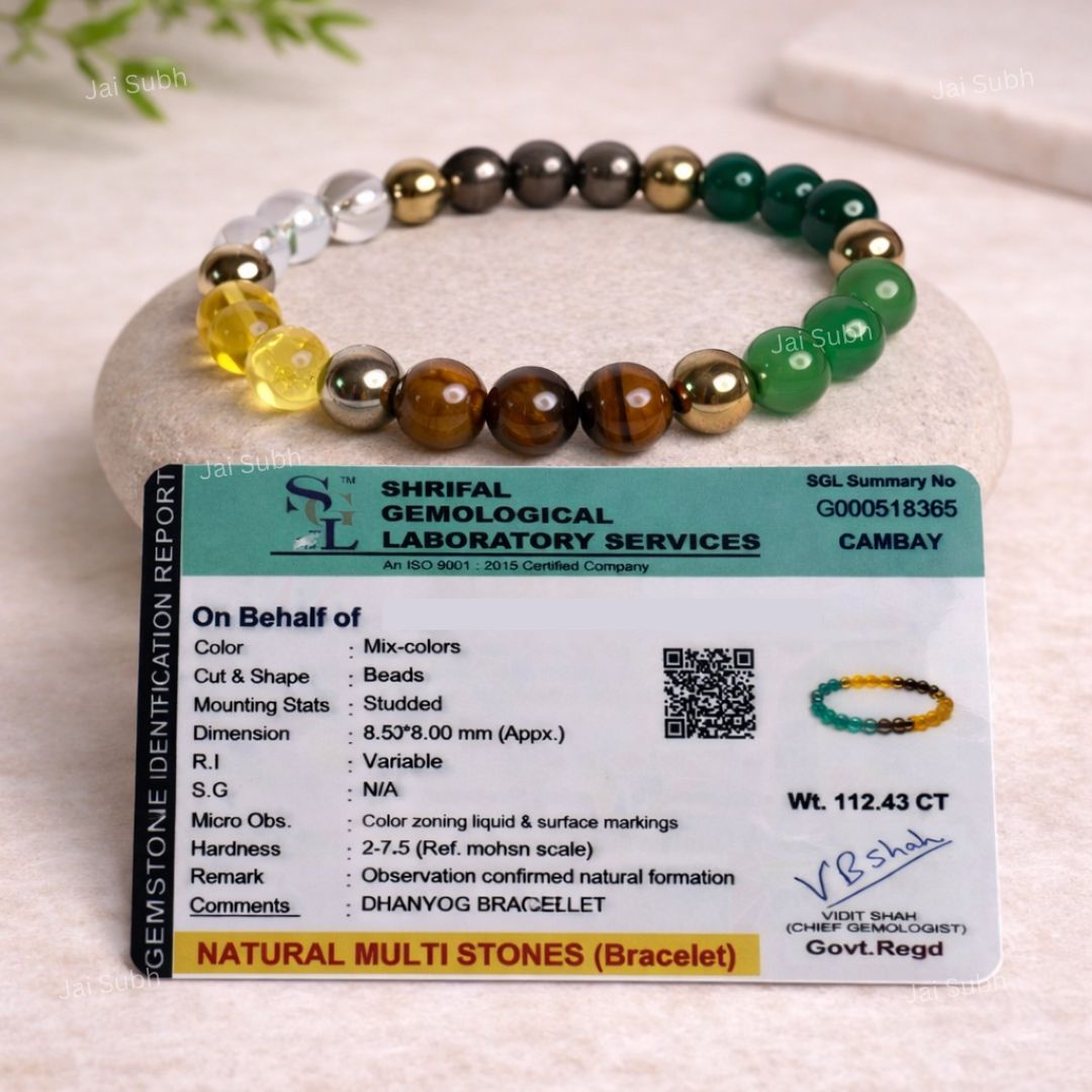 Dhan Yog Bracelet with certificate