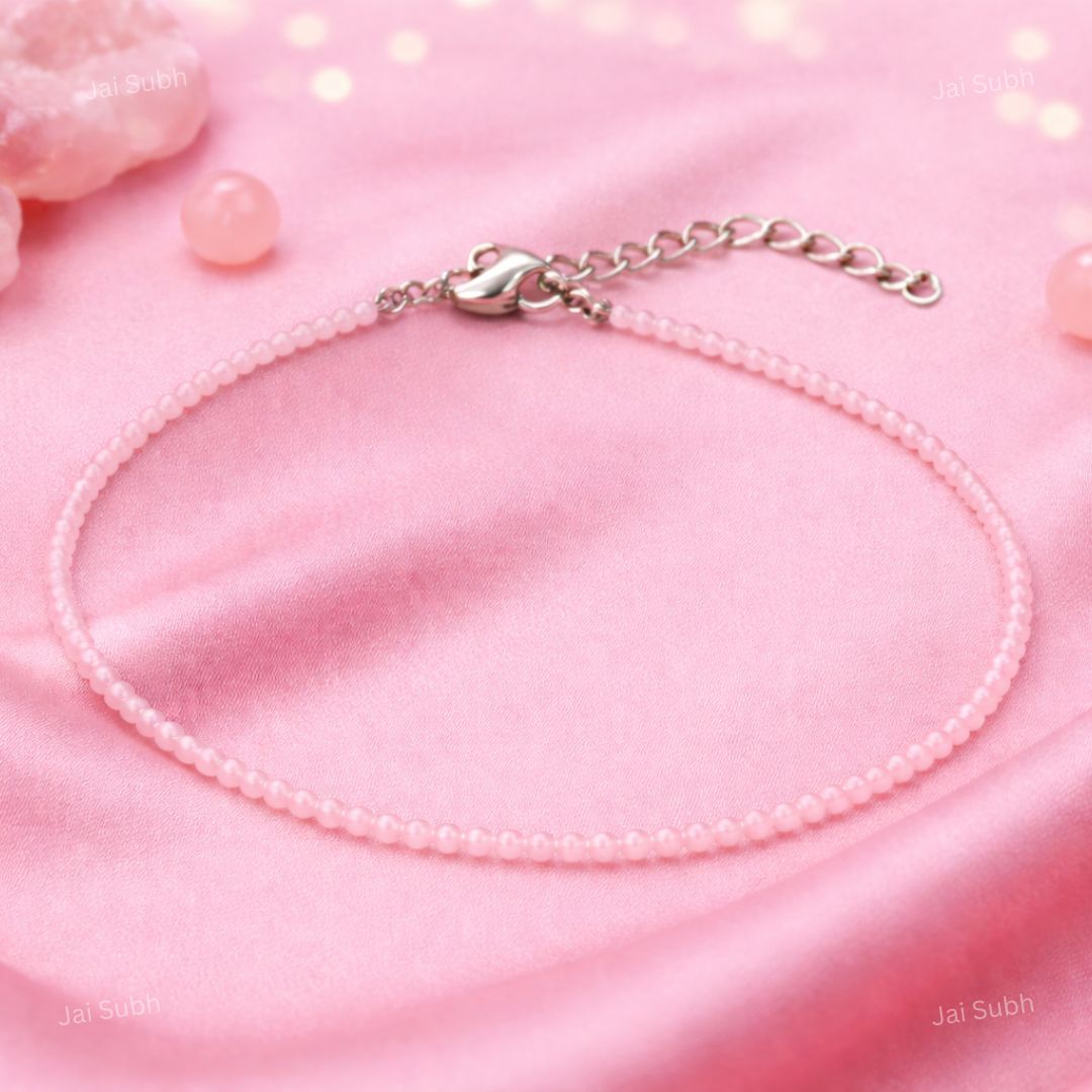 Rose Quartz Anklet