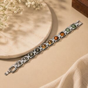 Dhan Yog Metal Bracelet - Silver