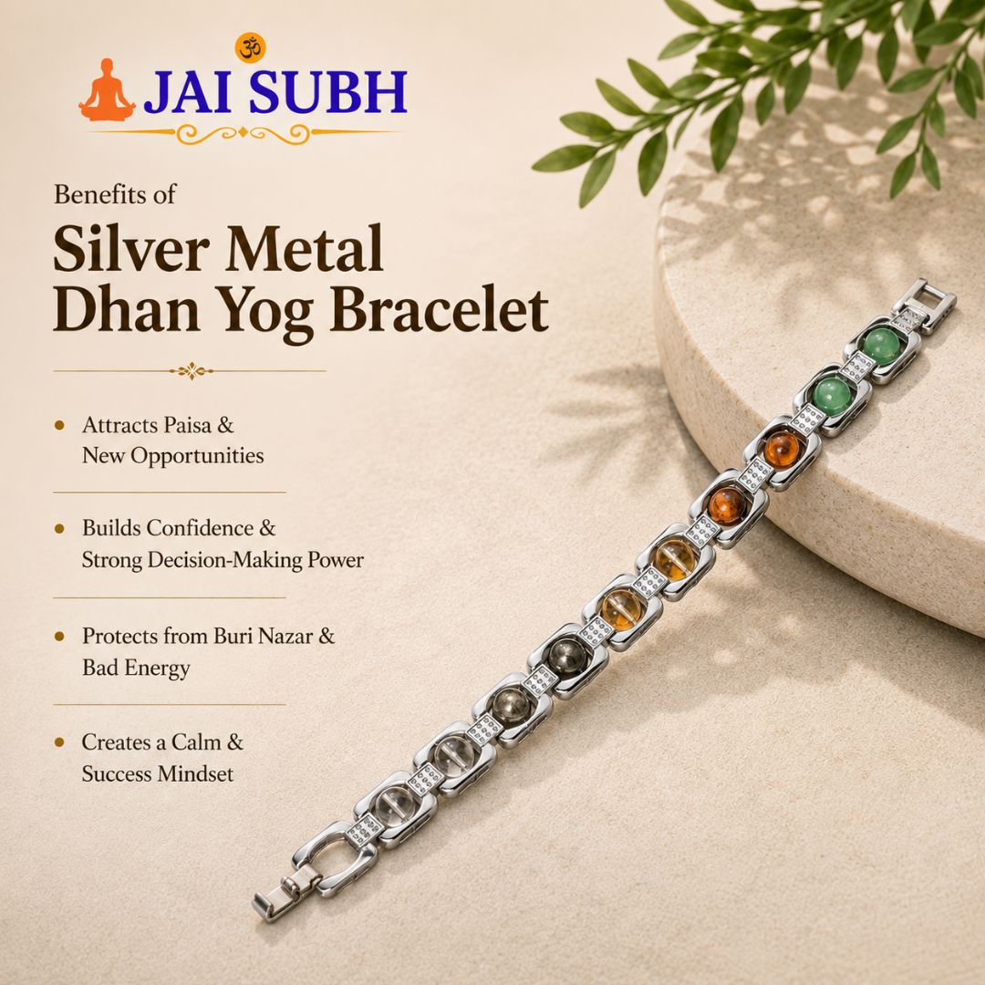 Metal Dhan Yog Bracelet – Silver for Wealth & Prosperity - Image 4