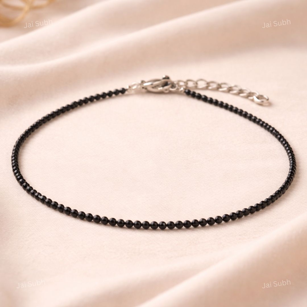 Black Obsidian Anklet