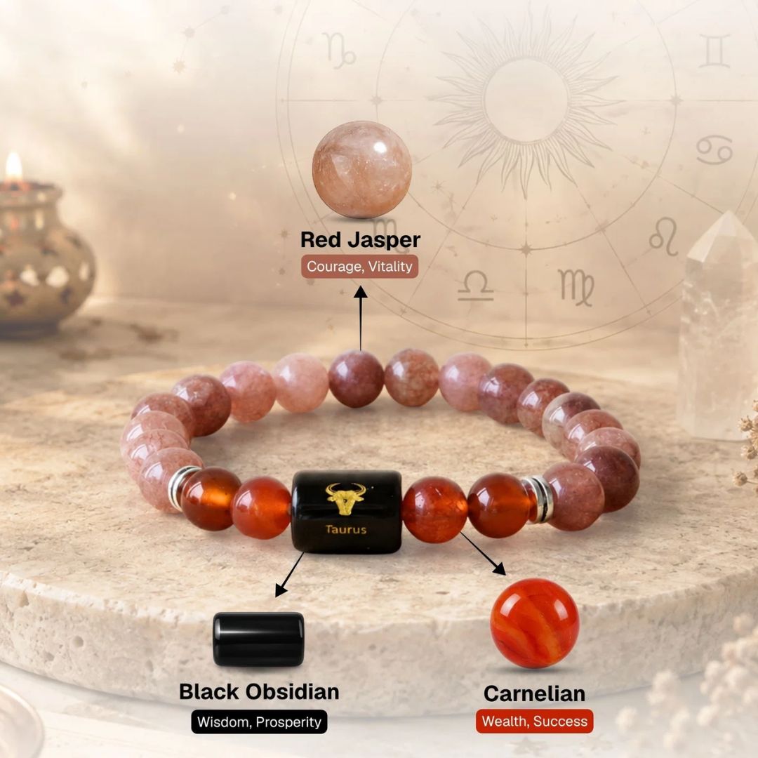 Taurus (Vrishabha) Zodiac Bracelet