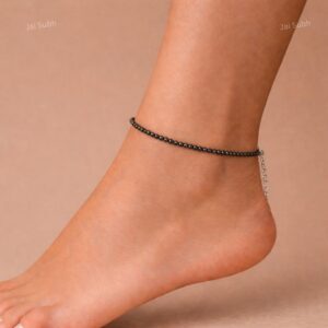 Black Obsidian Anklet